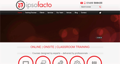 Desktop Screenshot of ipsofacto.uk.com